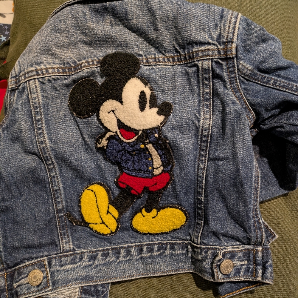 Gap Mickey Mouse Toddler 3T Jean Jacket